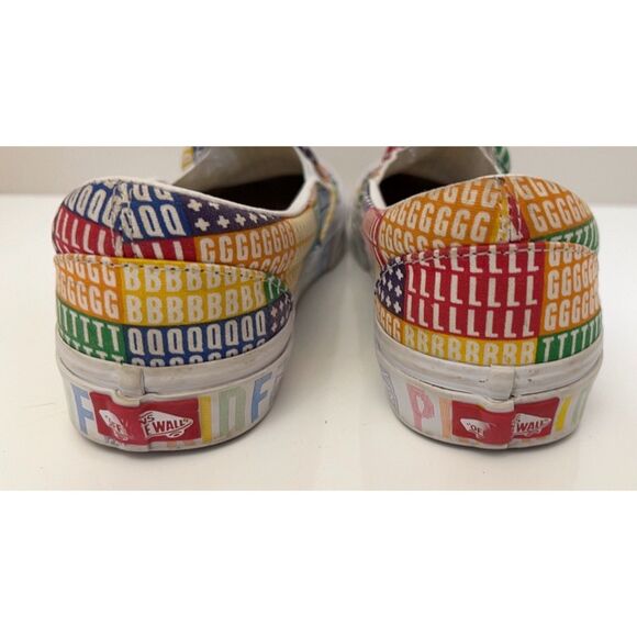 Vans Pride slip on canvas shoes. Size 5(M)/6.5(W). - Picture 3 of 8